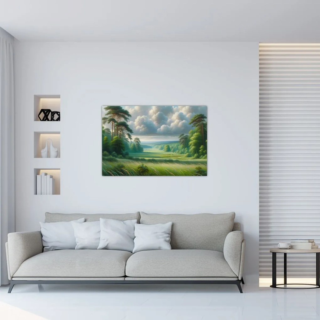 Obraz - Zelená krajina (90x60 cm)