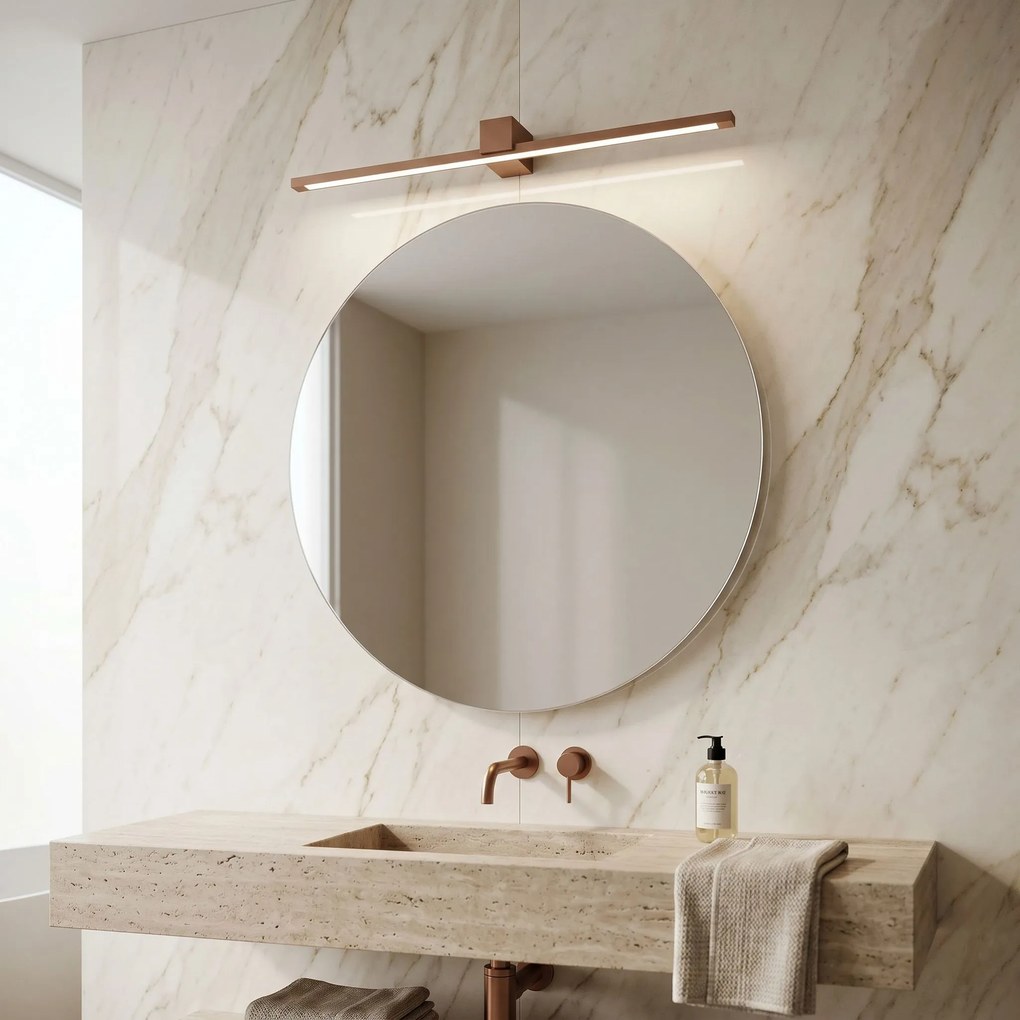 Toolight Toolight, LED nástenné svietidlo, 80cm, 20W, 4000K, 1500lm, SWE054-1W, medená matná, OSW-20154