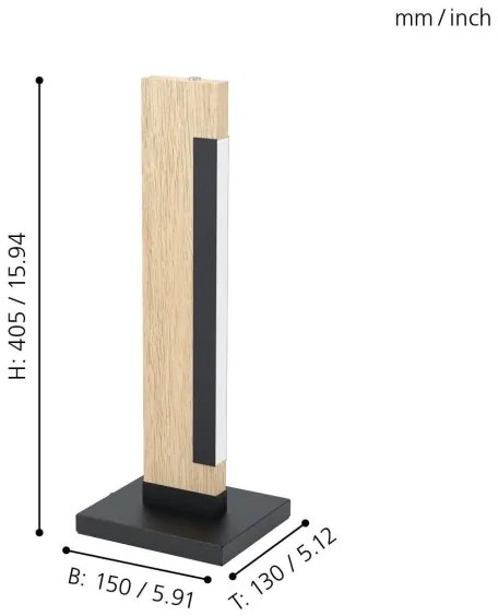 Eglo 99295 - LED Stmievateľná stolná lampa CAMACHO LED/6,5W/230V