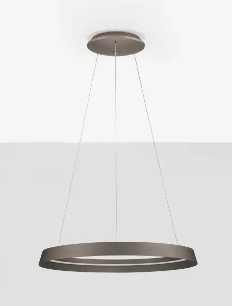 LED stmievateľný champaign hnedý moderný luster Ormi 60