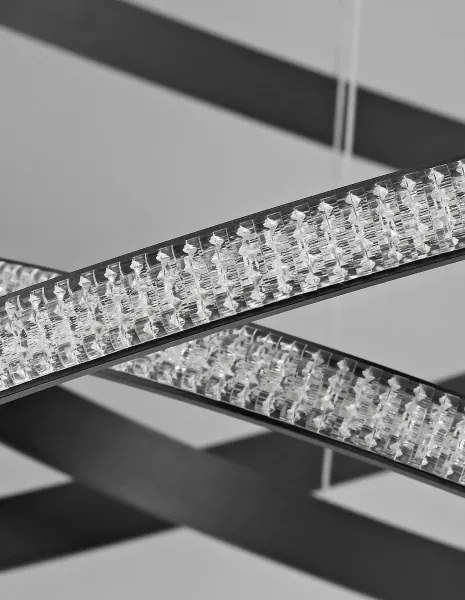 LED luster Nager 78 čierne