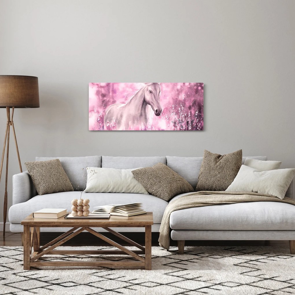 Obraz - Maľovaný kôň (120x50 cm)
