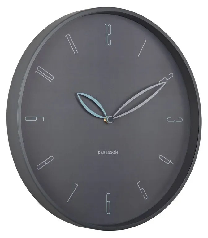 Karlsson 6012GY dizajnové nástenné hodiny sivá, pr. 40 cm