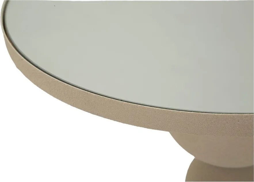 Okrúhly odkladací stolík so sklenenou doskou ø 40,5 cm Dune – Mauro Ferretti