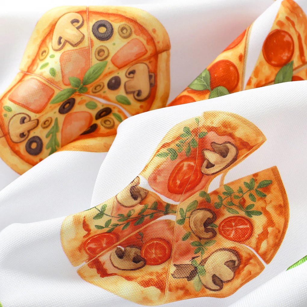 Goldea hranatý teflónový obrus - chrumkavá pizza 120 x 140 cm