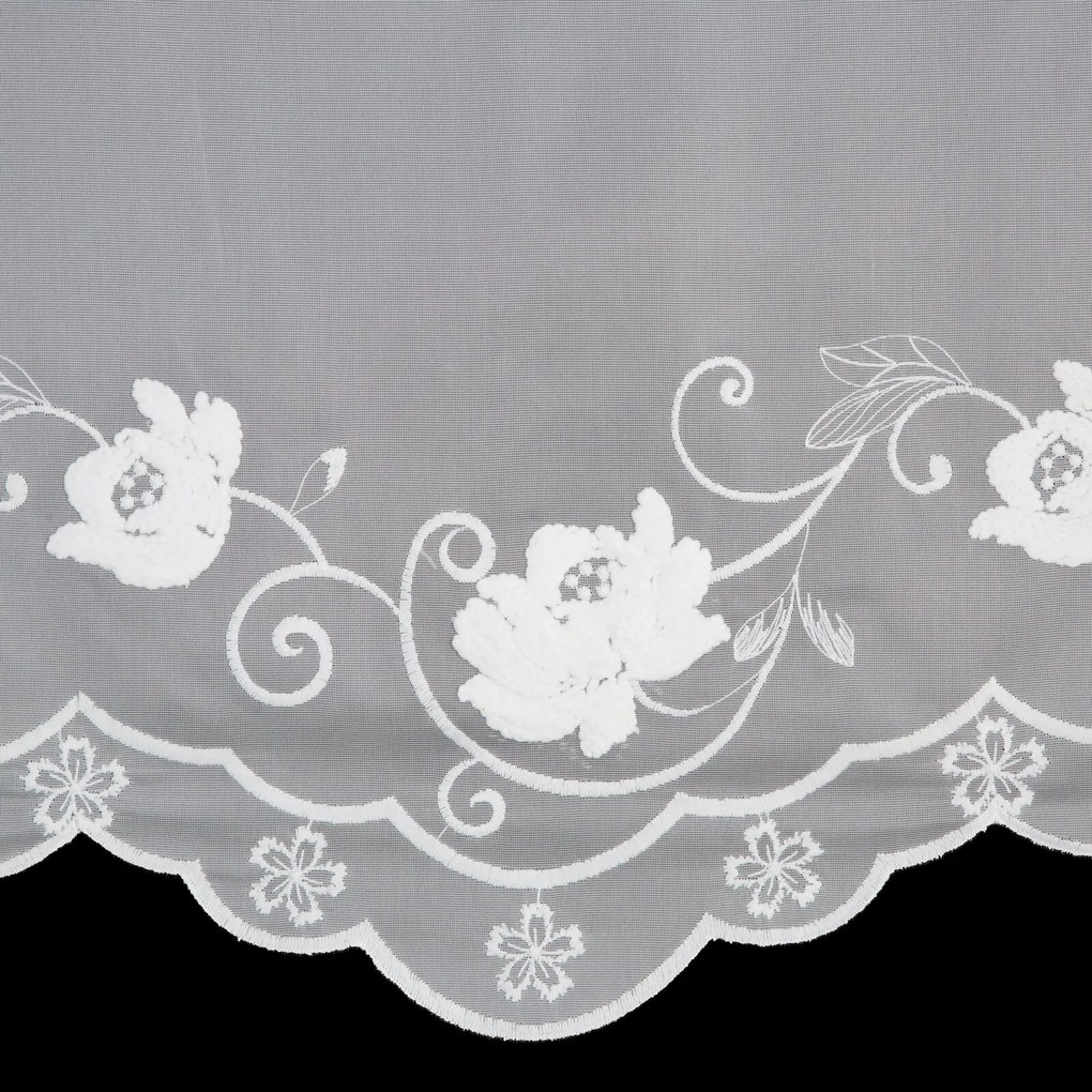 ZÁCLONA NA KRÚŽKOCH LETI 350X160 CM KVETY