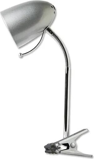 Aigostar - Stolná lampa s klipom 1xE27/11W/230V strieborná/chróm