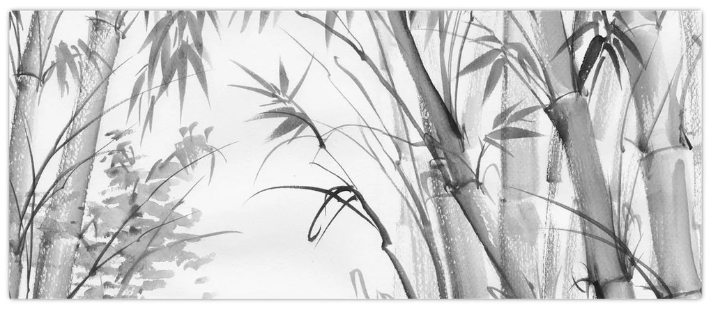 Obraz - Bambusový les (120x50 cm)