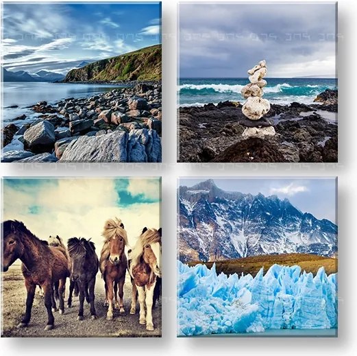 Obraz na stenu Walking through the Iceland 4 dielny XOBKOL12E42