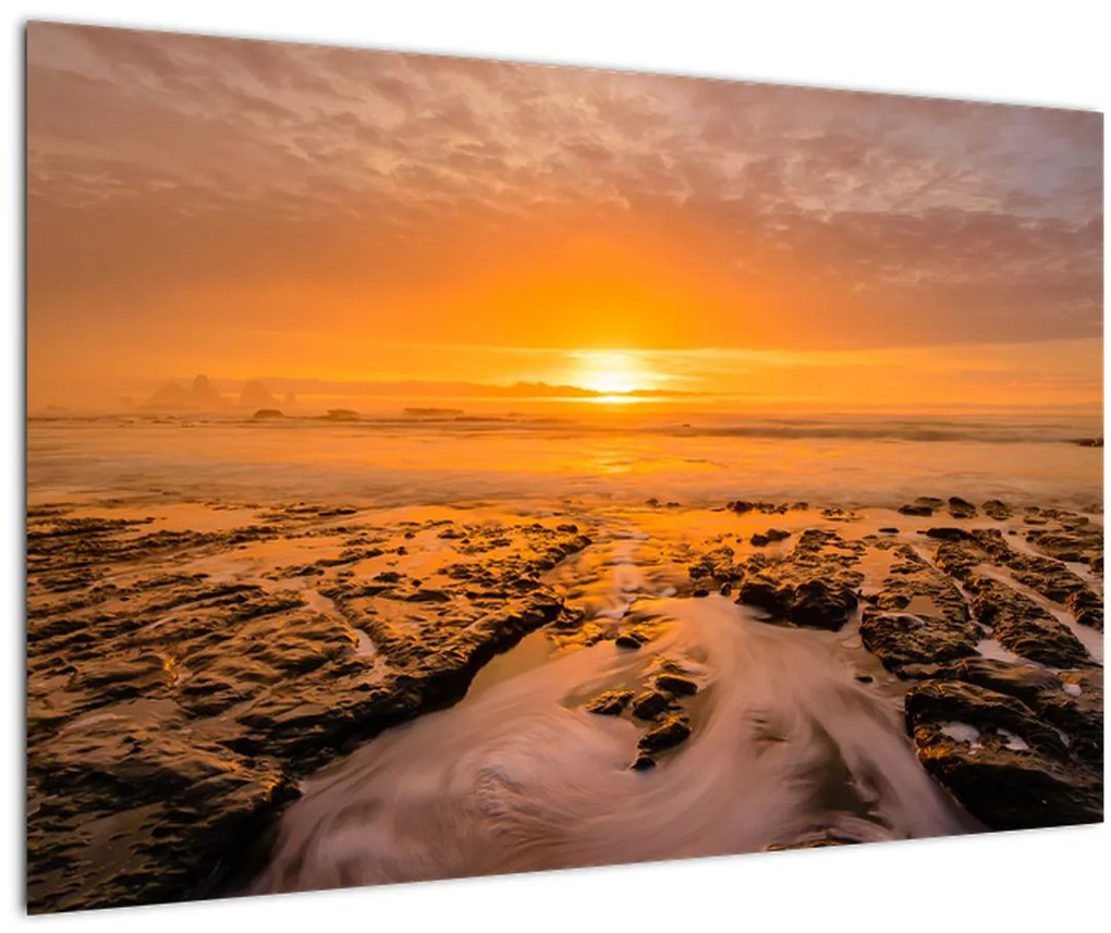 Obraz západu slnka (90x60 cm)