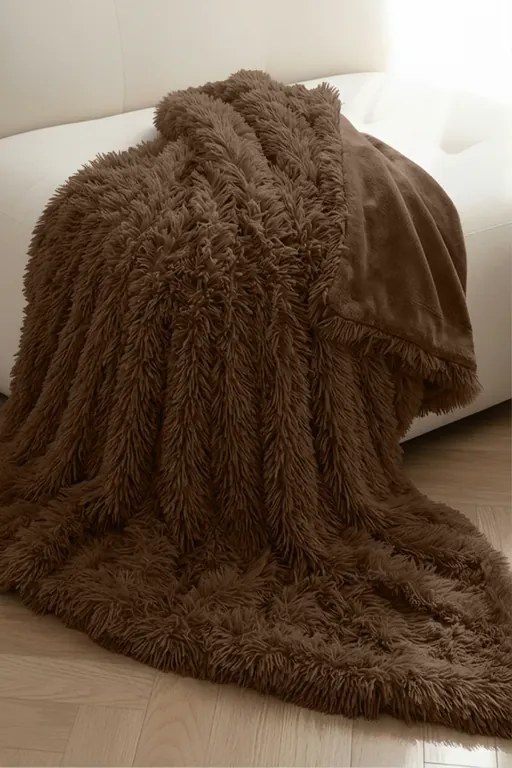 Deka YETI hnedá Rozmer: 150x200 cm