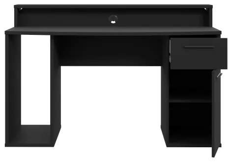 Písací stôl s podsvietením IVAR, čierny