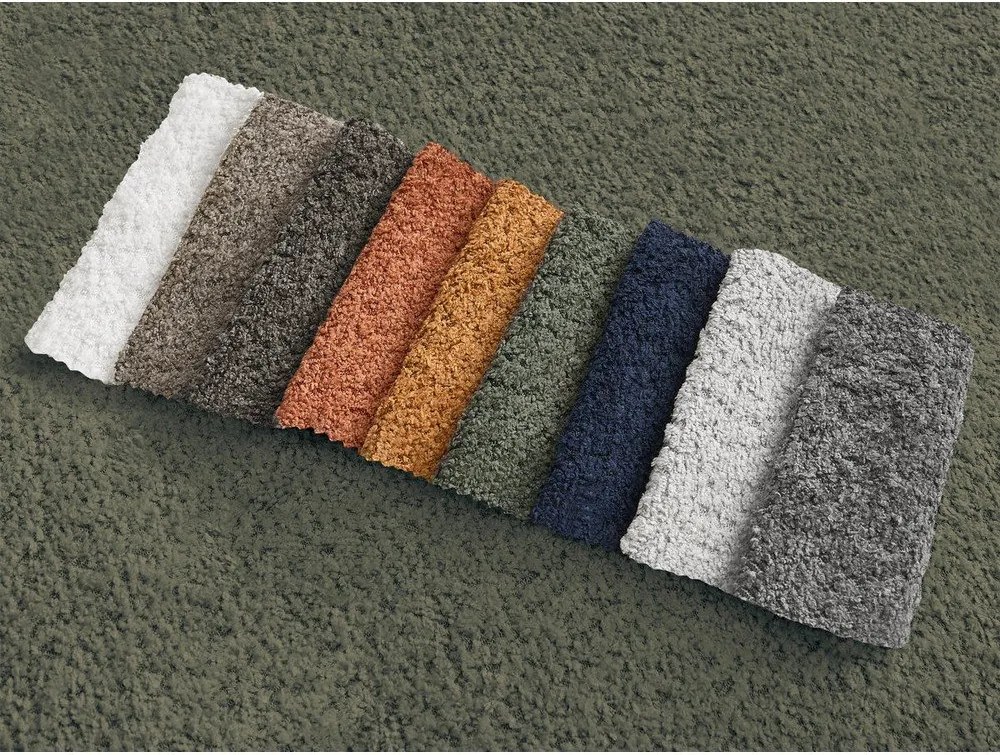 Zelená rozkladacia/s úložným priestorom rohová pohovka z textílie buklé (ľavý roh/s leňoškou) Montaigne – Bobochic Paris