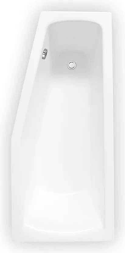 Roth Asymetrická akrylátová vaňa MINI ROTH-Variant: rozmery: 160x70 cm, orientácia: Ľavá - (MINI 160 L - N-8000073)