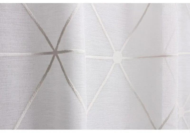 Záclona Prizma 140 x 260 cm biela