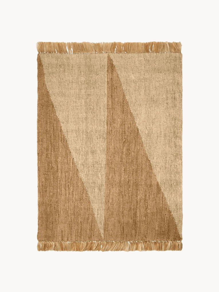 Ručne tkaný jutový koberec Studie