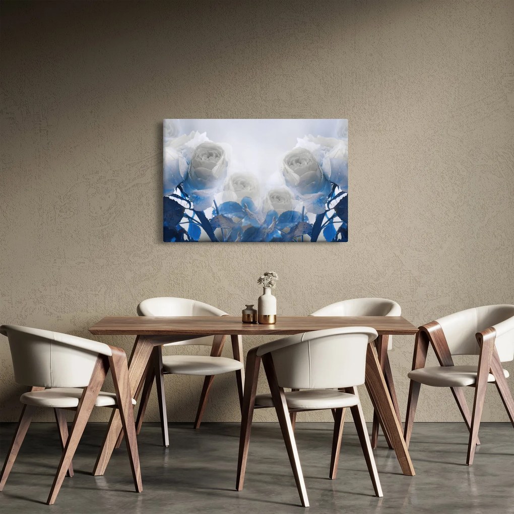 Obraz - Biele ruže (90x60 cm)