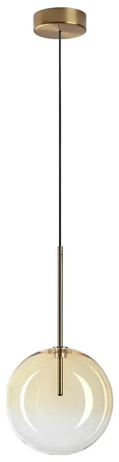 Ideal Lux - LED Luster na lanku EQUINOXE 1xG4/2W/230V pr. 20 cm mosadz/dymová