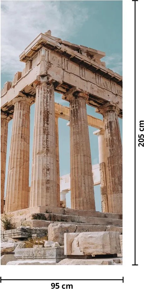 Fototapeta na dvere - Antický akropolis (95x205cm)