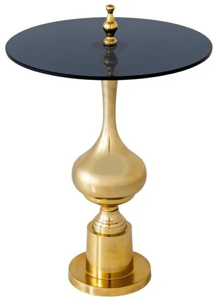 Dizajnový príručný stolík ABSTRACT 45 cm, zlatý