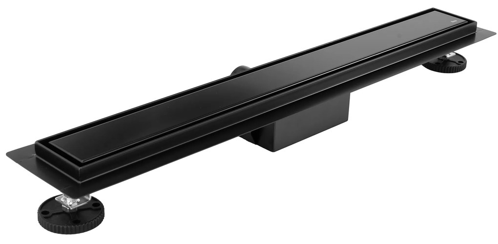 Rea Neox Black Matt, lineárny odtokový žľab 90cm, vzor 2v1, čierna matná, REA-G6603