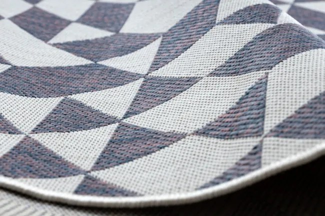 Koberec SIZAL SION geometric 22373 ecru/nebeský/rúž