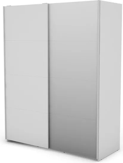 Šatníková skriňa Carlos 150/61 2D, biela, 150 cm