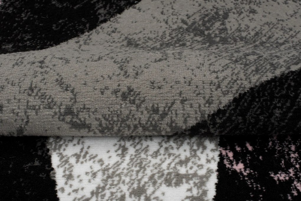 TA Koberec K855F BLACK CHEAP PP EWL Sivý Obdĺžnikový Rozmer: 120x170 cm