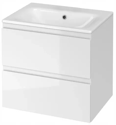 Cersanit Moduo, závesná skrinka s umývadlom 60cm, biela, S801-314-DSM