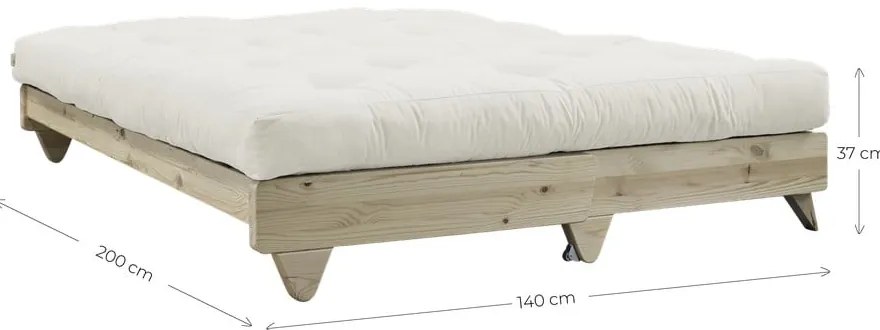 Rozkladacia pohovka so svetlobéžovým poťahom Karup Design Fresh Natural/Natural