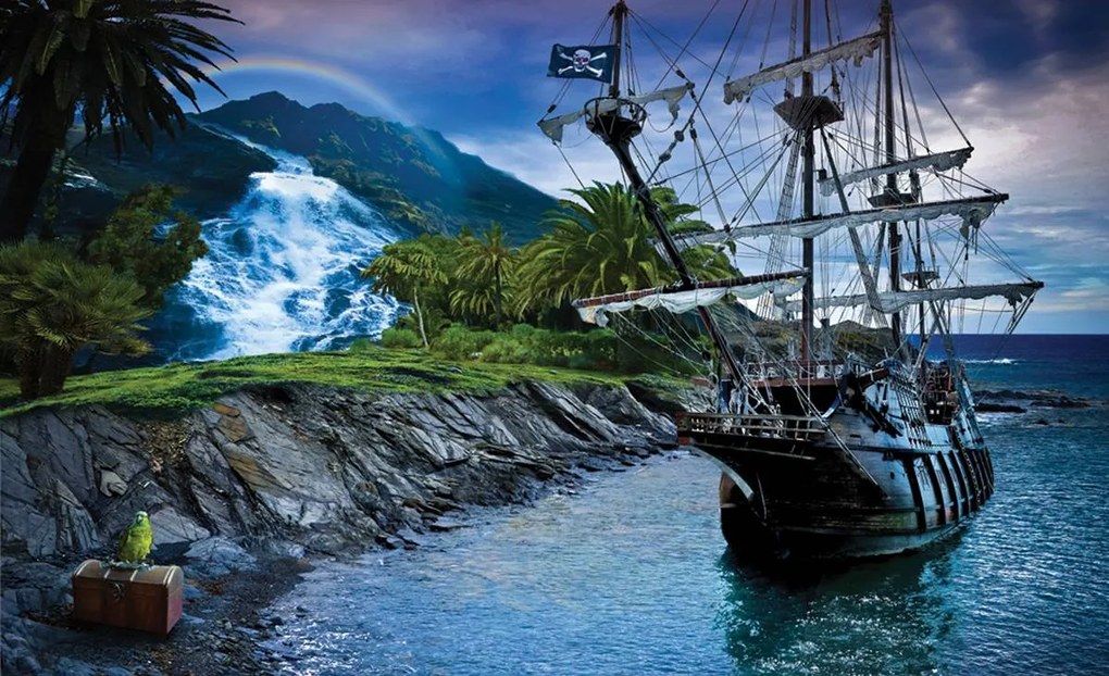 Fototapeta - Pirátska loď (152,5x104 cm)
