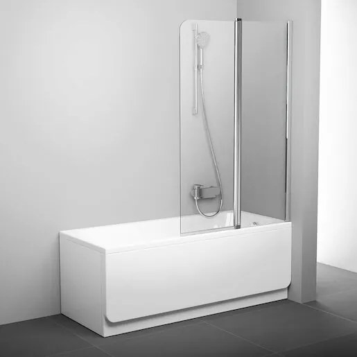 Ravak Chrome vanová zástěna 150x100 cm bright alu 7qra0c00z1 CVS2100TCRP