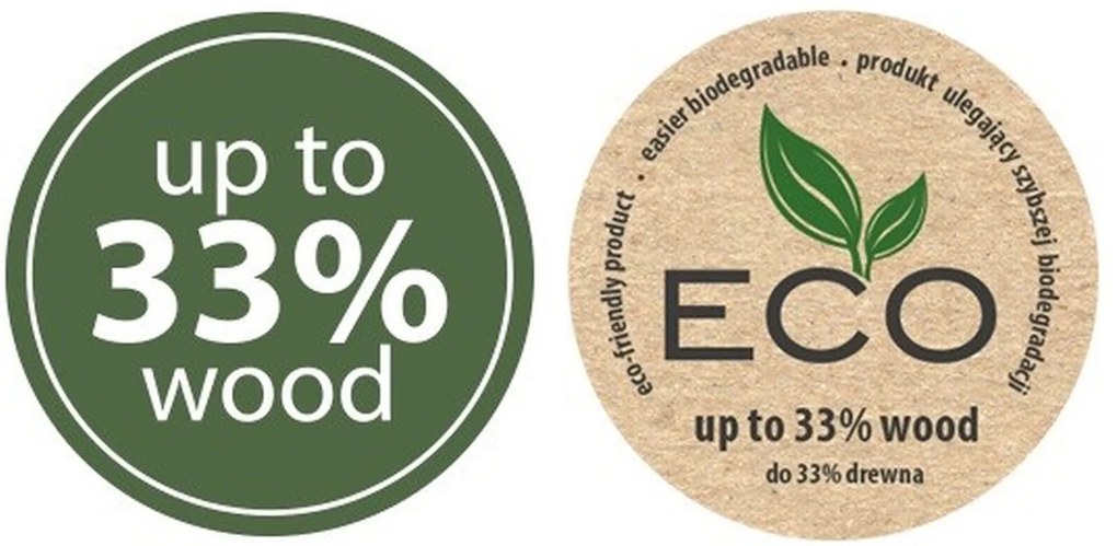 Prosperplast SORTIBOX ECO WOOD Sada 4 odpadkových košov 4x25l, naturo IKWB25S4W