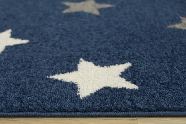 Detský koberec Emily Kids 5767A Hviezdy modrý