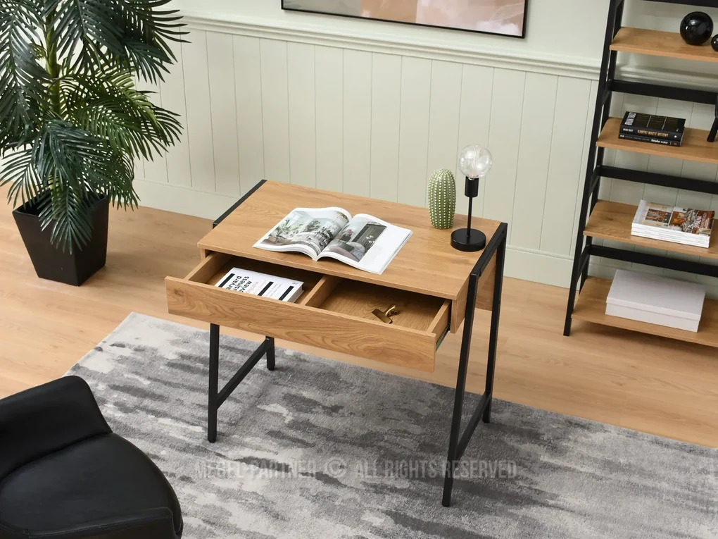 PC stolík Norway (dub + čierna). Vlastná spoľahlivá doprava až k Vám domov. 1109805