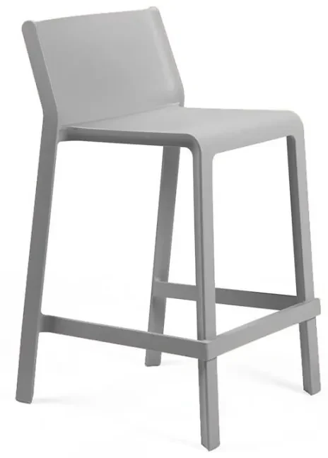 TRILL STOOL MINI záhradná barová stolička bez podrúčok grigio