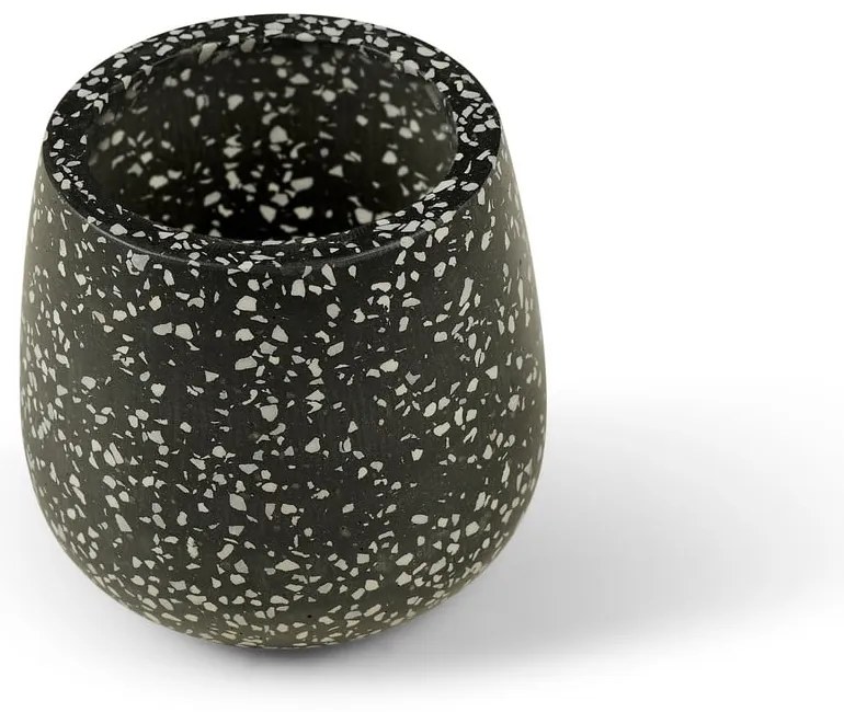 Tmavosivý kvetináč Bonami Selection Terrazzo, ø 15 cm