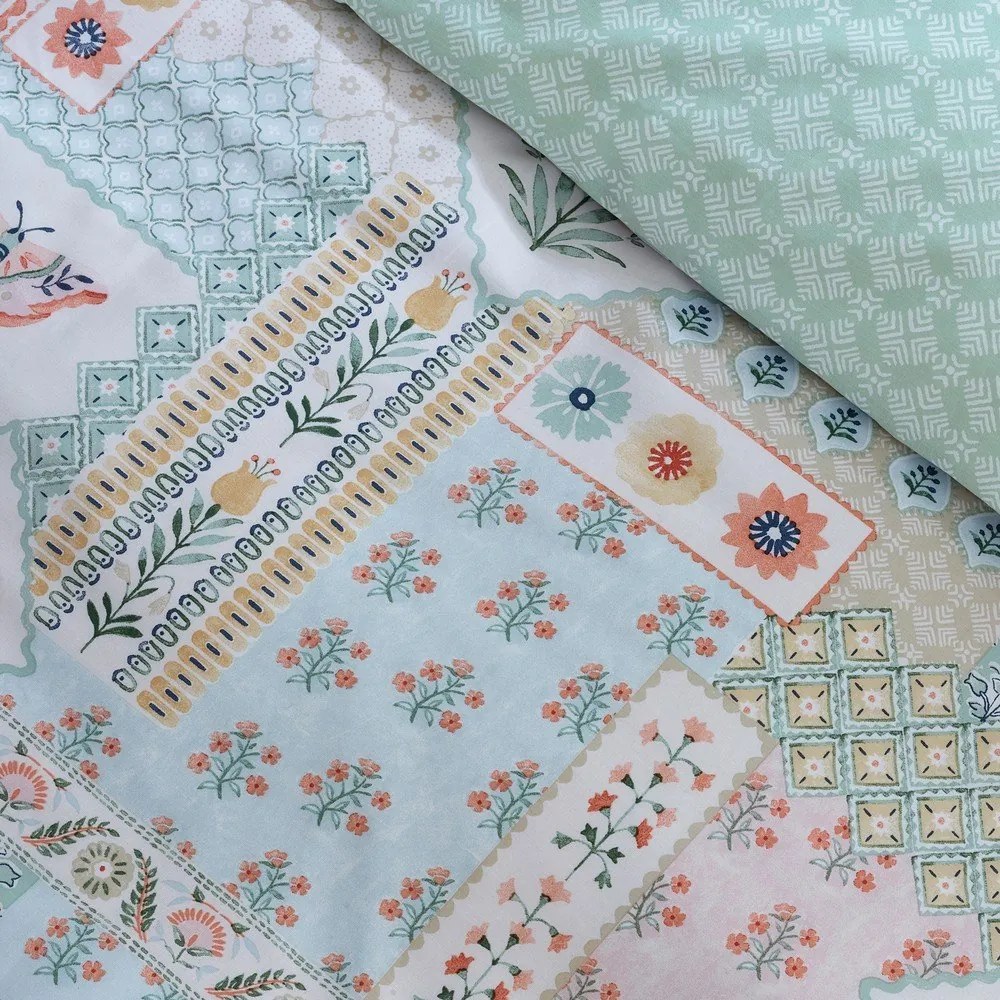 3-dielne obliečky na dvojlôžko 200x200 cm Folk Patchwork – Catherine Lansfield