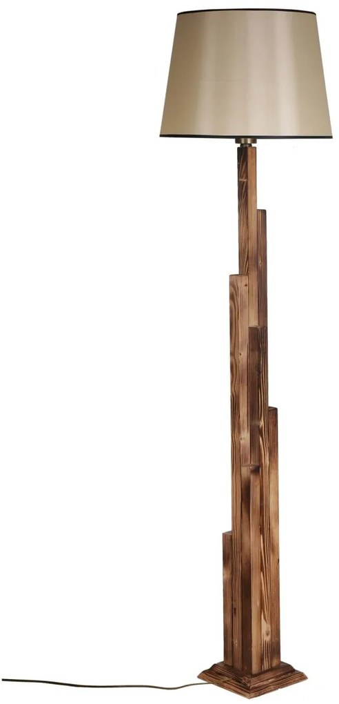 Stojaca lampa Yanik I 165 cm hnedá/béžová