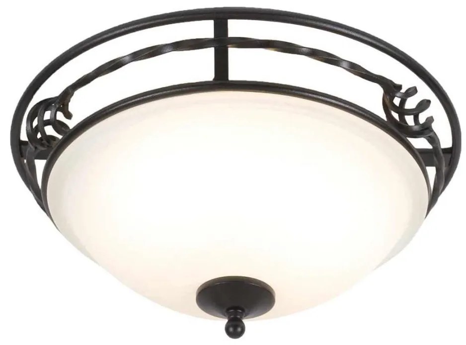 Elstead PB-F-A-BLACK - Stropné svietidlo PEMBROKE 2xE27/60W/230V