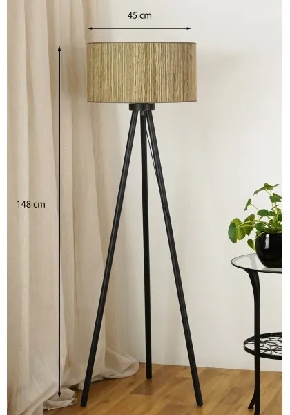 Brilagi - Stojacia lampa BOSTON ROLLER 1xE27/15W/230V hnedá/zlatá