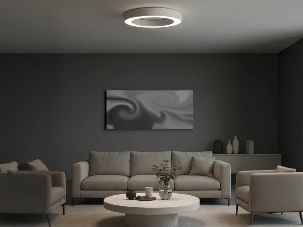 LED stropné svietidlo LED/80W/230V 3000/4000/6500K pr. 80 cm biela