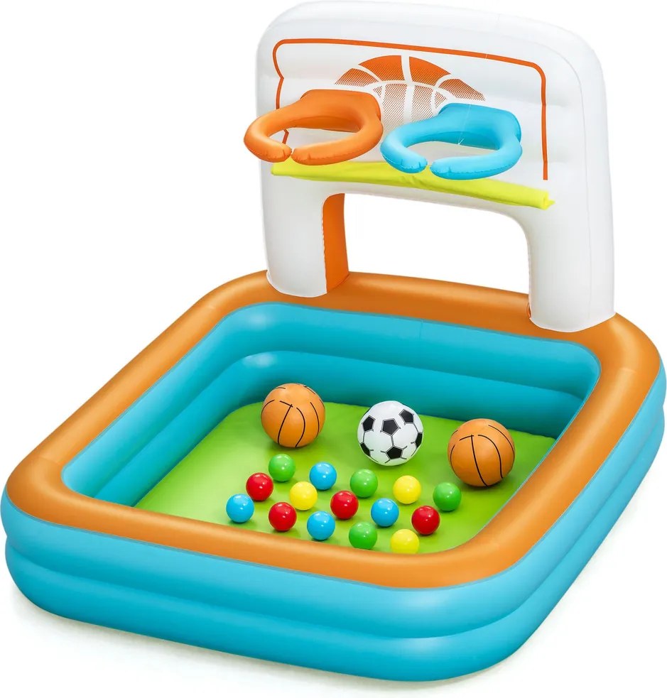 LEAN 3v1 Nafukovací bazénik s loptami 120x107x84 cm
