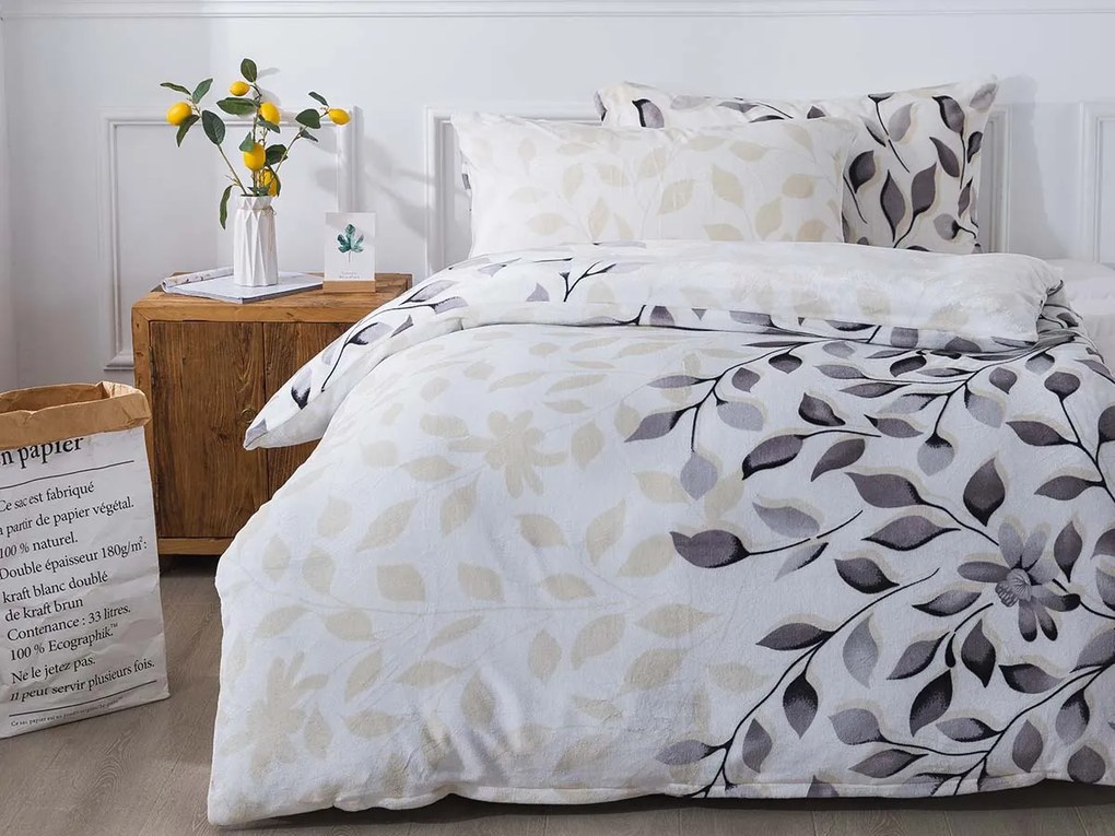 XPOSE® Mikroplyšové obliečky IVANKA Exclusive - sivé