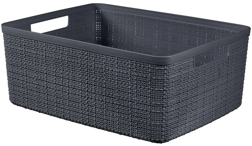 Košík M Jute 245713 tmavošedý 12l