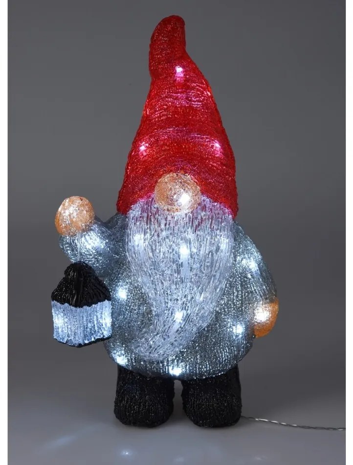 Vianočný škriatok s LED osvetlením, 39 x 21 x 13,5 cm