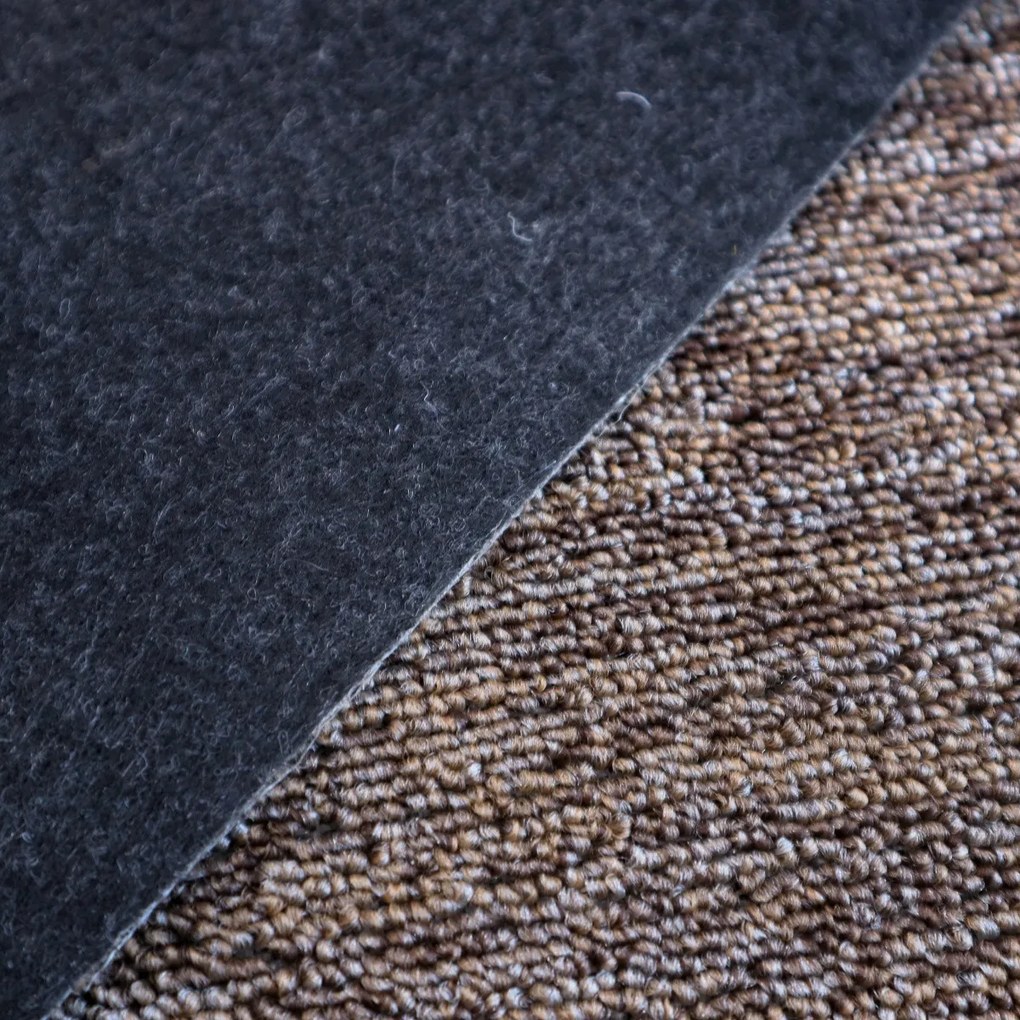 Spoltex, Metrážny koberec Artik New 120 hnedý, na mieru, šíře 1m,2m,4m, hnedá, filc, chodba / predsieň