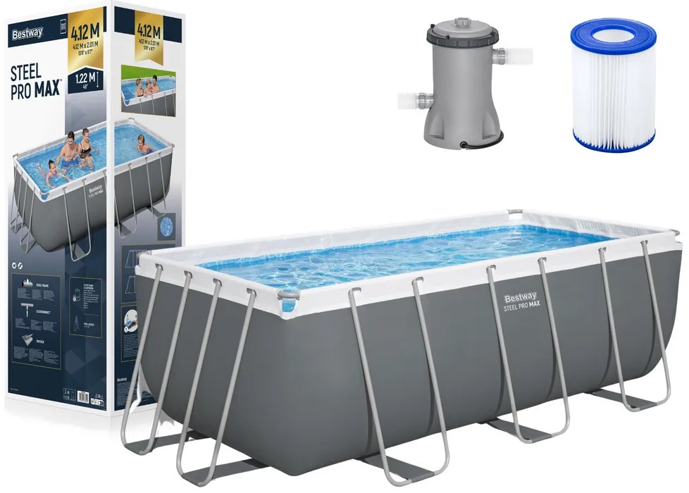 Bestway Bazén s rámom 412 x 201 x 122 cm - Bestway 56456