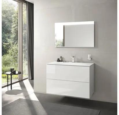 Kúpeľňová skrinka pod umývadlo KEUCO Edition 11 biela lesklá 105 x 70 x 53,5 cm 31352300000