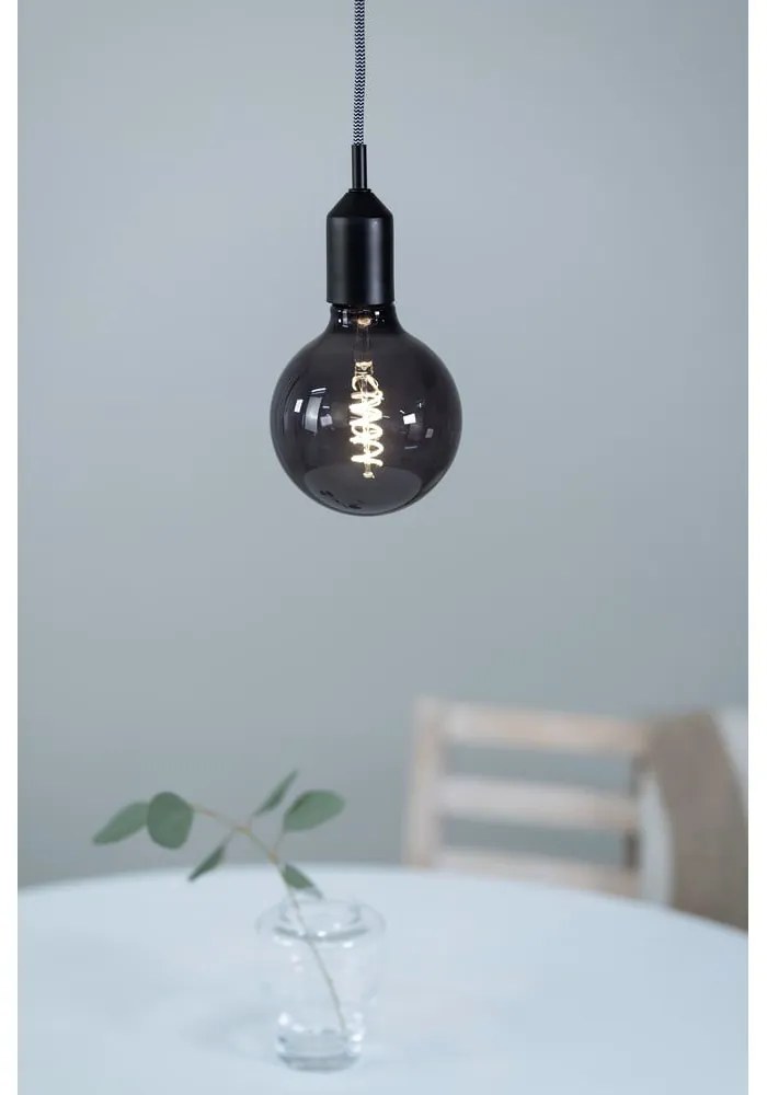 Čierne závesné svietidlo 4x4 cm Bronx - Markslöjd